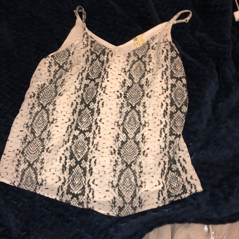 Snake skin tank top